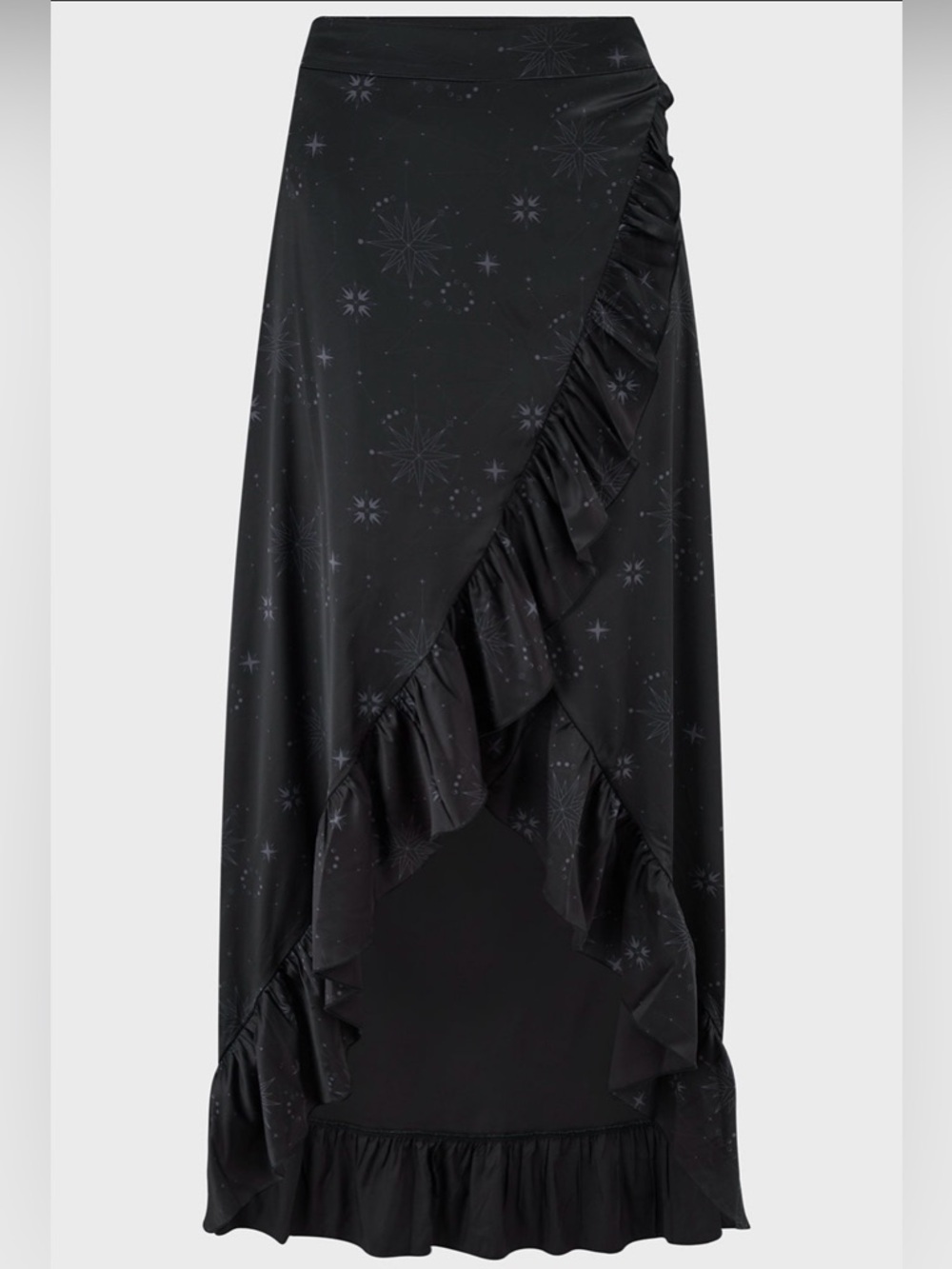 Killstar Starveil Maxi Skirt Celestial Ruffle Small - Picture 2 of 9